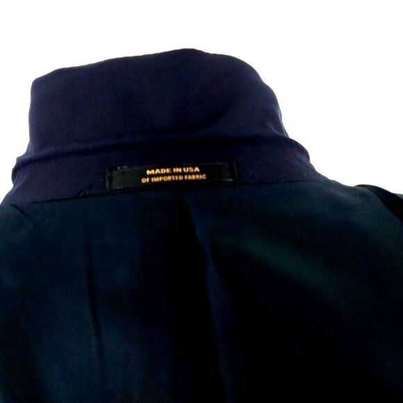 Hart Schaffner Marx Wool 2 Gold Button Blazer 42R Blue - Picture 10 of 11